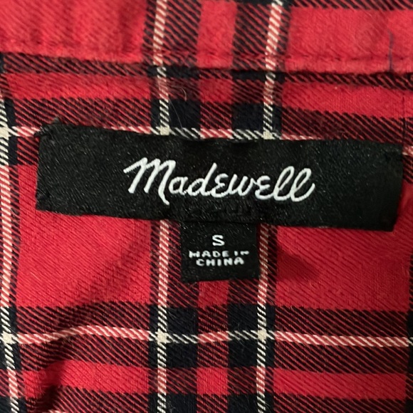 Madewell two pattern plaid shirt - Picture 3 of 3